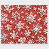 Schneeflocken-Schatz Geschenkpapier (Flach)