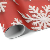 Schneeflocken-Schatz Geschenkpapier (Rolleneckpunkt)