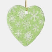 Schneeflocken, Schmuck Keramikornament (Rechts)