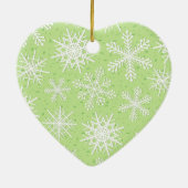 Schneeflocken, Schmuck Keramikornament (Hinten)