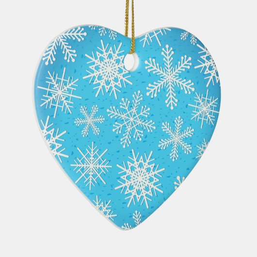 Schneeflocken, Schmuck Keramikornament (Rechts)