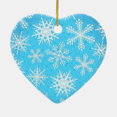 Schneeflocken, Schmuck Keramikornament (Hinten)