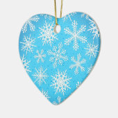 Schneeflocken, Schmuck Keramikornament (Links)