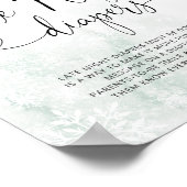 Schneeflocken Schneeflocken Späte Nacht Windeln Poster (Ecke)