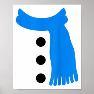 Schneeflocken-Schneemann-Kostüme Weihnachten Famil Poster
