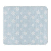 Schneeflocken Schneidebrett (Vorderseite)