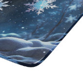 Schneeflocken Schneidebrett (Ecke)