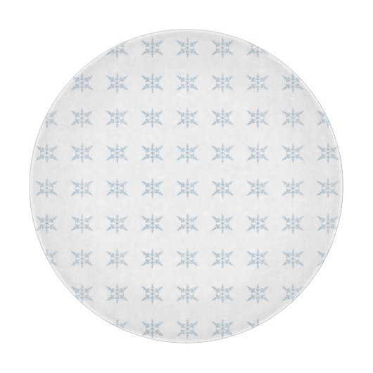Schneeflocken Schneidebrett (Vorderseite)