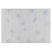 Schneeflocken Schneidebrett (Vorderseite)