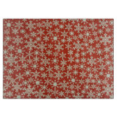 Schneeflocken Schneidebrett (Vorderseite)