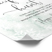 Schneeflocken-Schnuller-Jagdspiel Poster (Ecke)