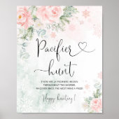 Schneeflocken-Schnuller-Jagdspiel Poster (Vorne)