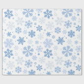 Schneeflocken. Schönes Winter Wrapping Paper Geschenkpapier (Flach)