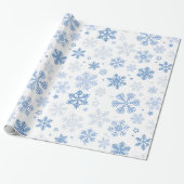 Schneeflocken. Schönes Winter Wrapping Paper Geschenkpapier (Ungerollt)