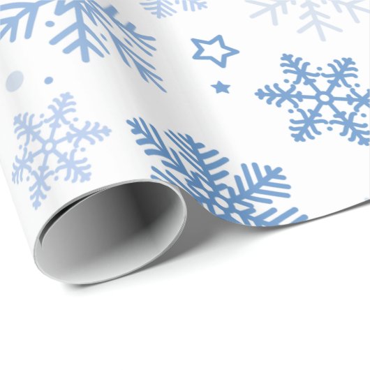 Schneeflocken. Schönes Winter Wrapping Paper Geschenkpapier (Rolleneckpunkt)