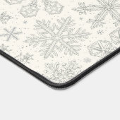 Schneeflocken Schreibtischunterlage (Ecke)