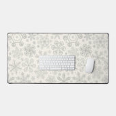 Schneeflocken Schreibtischunterlage (Tastatur & Maus)