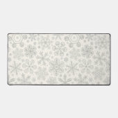 Schneeflocken Schreibtischunterlage (Vorderseite)