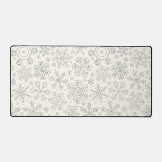Schneeflocken Schreibtischunterlage (Vorderseite)