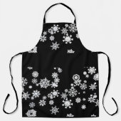 Schneeflocken Schürze (Vorderseite)