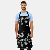 Schneeflocken Schürze (Getragen)