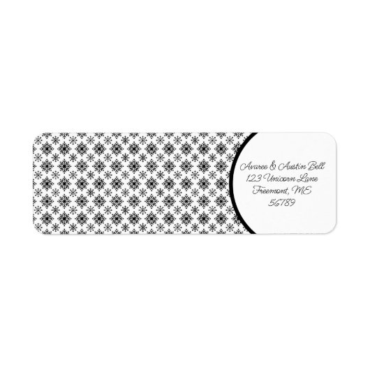 Schneeflocken Schwarz-Weiß (Vorne)