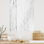 Schneeflocken Schwarz-Weiß-Abstrakte Kunst Poster (Küche)