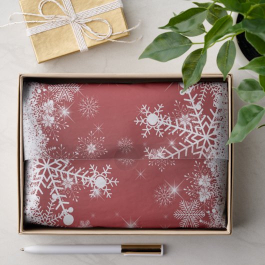 Schneeflocken Seidenpapier (Geschenk)