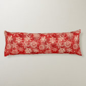 Schneeflocken Seitenschläferkissen (Rückseite)