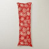 Schneeflocken Seitenschläferkissen (Vorderseite Vertikal)