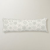 Schneeflocken Seitenschläferkissen (Rückseite)