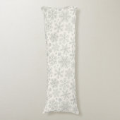 Schneeflocken Seitenschläferkissen (Vorderseite Vertikal)