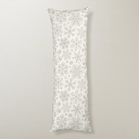Schneeflocken Seitenschläferkissen (Rückseite (Vertikal))