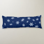 Schneeflocken Seitenschläferkissen (Rückseite)