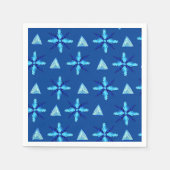 Schneeflocken Serviette (Vorderseite)