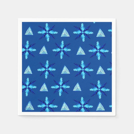 Schneeflocken Serviette (Vorderseite)
