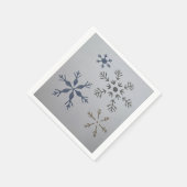Schneeflocken Serviette (Ecke)