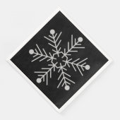 Schneeflocken Serviette (Ecke)