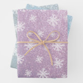 Schneeflocken-Set 3 Geschenkpapier Set (Beispiel)