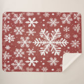 Schneeflocken Sherpadecke (Vorderseite (Horizontal))