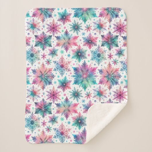 Schneeflocken Sherpadecke (Vorderseite)