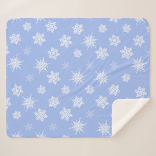 Schneeflocken Sherpadecke (Vorderseite (Horizontal))