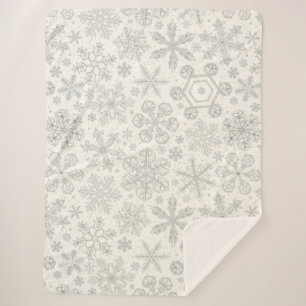 Schneeflocken Sherpadecke