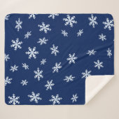 Schneeflocken Sherpadecke (Vorderseite (Horizontal))