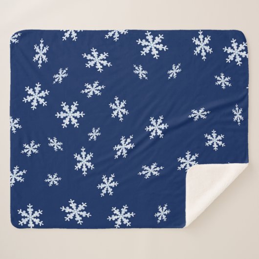 Schneeflocken Sherpadecke (Vorderseite (Horizontal))