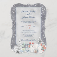 Schneeflocken Silber Winter rustikale Blumenhochze