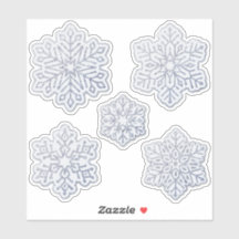 Schneeflocken Silberner Glitzer Blass Blau