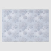 Schneeflocken Silver Glitzer Dusty Seidenpapier (Vorderseite)