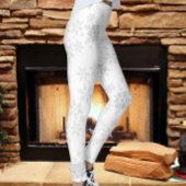 Schneeflocken Silver Glitzer Winter oder Weihnacht Leggings