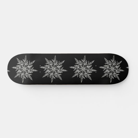 Schneeflocken Skateboard (Horizontal)